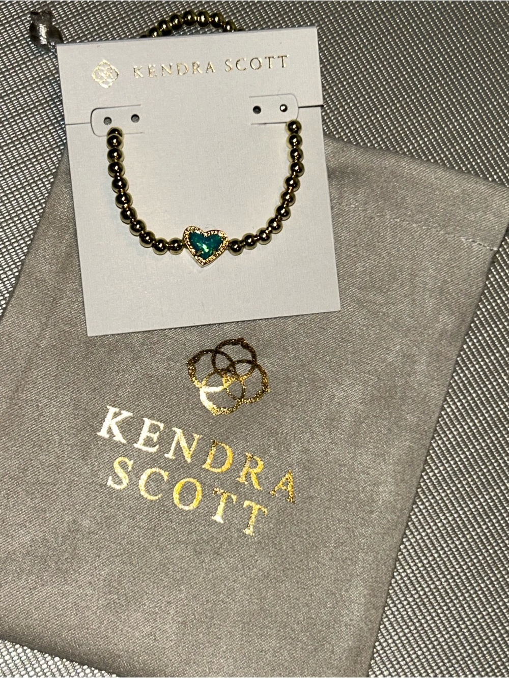 Kendra Scott Ari Heart stretch bracelet